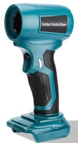 Soplador para batería Makita de 18 V, 160000 rpm, 250 W, soplador de hojas eléctrico portátil con 5 boquillas, motor de alta velocidad, sin escobillas, para limpieza y taller (no incluye batería)