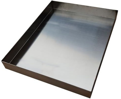 Auffangwanne Waschmaschine, 304 Edelstahl Ölauffangwanne, Mehrzweckwanne, Hundeboxwanne zum Bodenschutz, ohne Loch(100x40x4cm (39.4x15.7x1.6in))