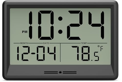 Harewtwy Digital Wall Clock Battery Operated Wall Clocks Battery Operated Digital Clock Wall