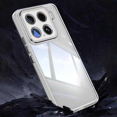 Wigento Für Xiaomi 15 Armor Stoßfeste Hybrid Acryl/TPU Airbag Ecken Hülle Transparent