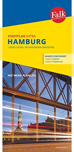 Falk Stadtplan Extra Hamburg 1:22 500-1:39 000: mit Ortsteilen von Ahrensburg, Neu Wulmstorf, Oststeinbek, Pinneberg (Falk Stadtplan Extra Standardfaltung - Deutschland)