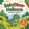 Babydino-Malbuch für kleine Künstler ab 4 Jahren: 50 süße Ausmalmotive zur Förderung von Kreativität und Konzentration