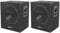 2 x QTX QT15SA 15 600W Active Powered Subwoofer Bass Bin Speaker Pair