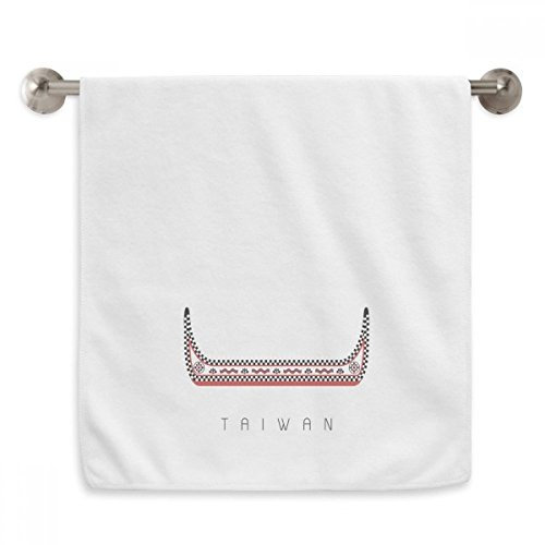 DIYthinker Taiwan Reise Drachenboot China Circlet Handtücher weichen Handtuch Waschlappen 13X29 Zoll 13 x 29 Inch Weiß
