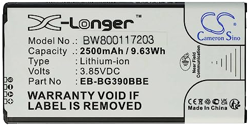 vhbw 1x Akku kompatibel mit Samsung Galaxy SM-G390Y, SM-G390W, SM-G390F, SM-G390 Handy Smartphone Telefon (2500 mAh, 3,85 V, Li-Ion) mit NFC