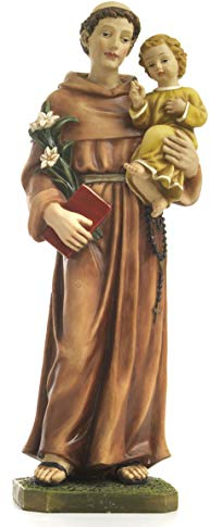 Heiliger St. Antonius 50 cm Polyresin Statue Heiligenfigur San Antonio