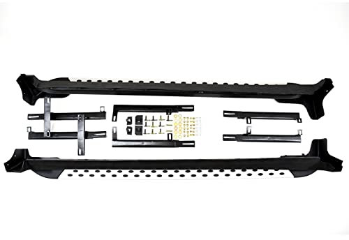 J&J AUTOMOTIVE | Marche-Pieds Latéraux Marche Pieds Compatible Avec X-Trail T32 2014-2021, Marchepieds 2 pi?ces (droite et gauche), antidérapant