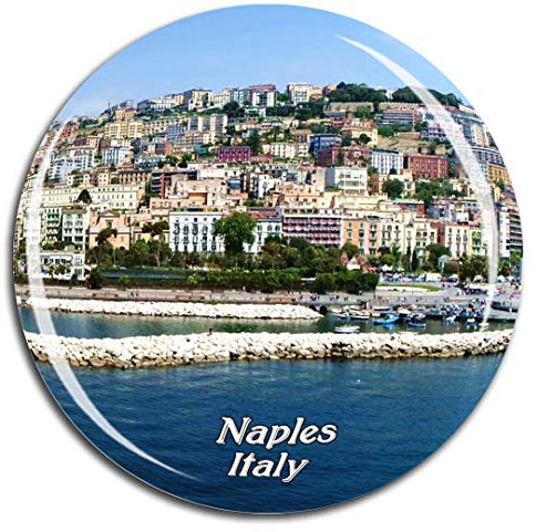 Weekino Italien Neapel Kühlschrankmagnet 3D Kristallglas Touristische Stadtreise City Souvenir Collection Geschenk Starker Kühlschrank Aufkleber
