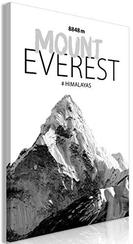 decomonkey Bilder Gebirge 40x60 cm 1 Teilig Leinwandbilder Bild auf Leinwand Vlies Wandbild Kunstdruck Wanddeko Wand Wohnzimmer Wanddekoration Deko Himalayas Mount Everest