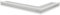 Kamin Luftgitter Warmluftgitter Luftleiste Eck 4 Farben 600x400x90 mm Links Gitter Farbe Weiss