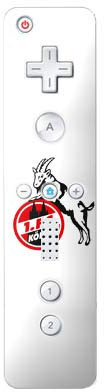 DeinDesign Skin kompatibel mit Nintendo Wii Controller Folie Sticker 1. FC Köln Offizielles Lizenzprodukt Wappen