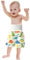 Xniral Baby Windelrock Wiederverwendbar Trainingshose 2in1 Wasserdicht Saugf鋒ig Bequeme Kinder Shorts T鰌fchen Trainingsrock F黵 0-6 Jahre (N, L)