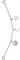 Julie Julsen JJCG25506-1 Damen Uhrenkette Collection Charming Sonne Mond 10 cm