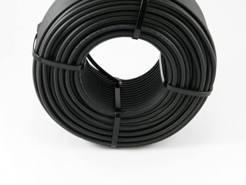 solartronics Câble solaire - 6 mm² - 100 m - Noir - En cuivre étamé - Pose en terre - Résistant aux UV - Certifié - Fabriqué en Allemagne