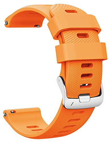 ANBEST Silikon Armband Kompatibel mit Garmin Forerunner 255/Vivoactive 4/Venu 2 Replacement Armband für Gear S3/Huawei Watch GT Ersatzarmband für Women & Men