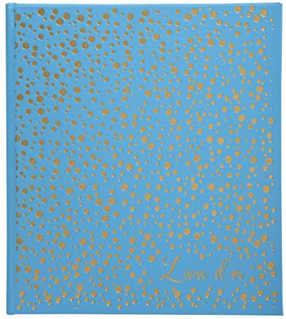 Exacompta - Réf. 385E - 1 Livre d'or tendance Plum' - Format carré 21x19 cm - En simili-cuir avec marquage titre doré Livre d'or et tranche or - 140 pages blanches unies - Coloris : vert turquoise