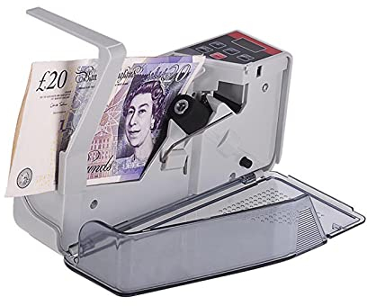 Benkeg Portable Mini Handy Money Counter Worldwide Bill Cash Banknote Note Currency Counting Machine with LED Display Financial Equipment