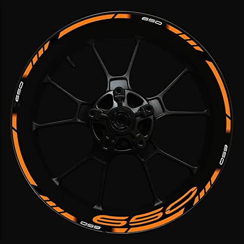 ROANNY Felgenband Aufkleber-Set Für Vorder- Und Hinterradnabe Verbesserte Dekoration Für Kawasaki Z650 Motorrad Logo Z 650 Felgenaufkleber(Color:28)