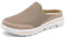 SMajong Sabots Femmes Hommes Mules Respirant Chaussures de Jardin Pantoufle de Maison Souple Confort Chaussons Intérieur Extérieur C Marron Taille:41 EU