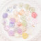 URROMA Wachs Siegel Aufkleber, 108 PCS Transparent Acryl Candy Farbe Farbverlauf Umschlag Selbstklebend für Hochzeit Baby Dusche Geburtstag