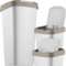 KADAX Poubelle de 25 l, avec couvercle basculant, pour tri sélectif, en plastique, robuste, gris/marron clair