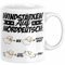 Norddeutsche Tasse Geschenk Windstärken Schaf Kaffee-Becher Geschenkidee (Weiß)