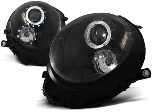 Angel Eyes Scheinwerfer Set in schwarz für BMW MINI COOPER 2006-2014