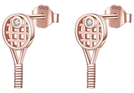 Ohrringe Anhänger für Mädchen Tennisschläger Nuss Ohrringe Sterlingsilber Schmuck Geschenk für Mädchen und Teenager Geburtstag Neujahr Überraschungsgeschenk für Frauen