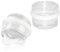 Floor Door Stop, 2 Pack Clear Door Stoppers Self Adhesive Door Stops Indoors Rubber Door Buffer Bumper, Floor Mounted Doorstop Wall Protector (Transparent)