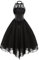 VDDTAGAM Robe Rouge Femme Déguisement Halloween Fille Médiéval Soirée Princesse Renaissance Costume Blanche Robes De Mar (Black, S)