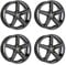 4x Oxigin Felgen Alufelgen 18 Concave 8,5x19 ET35 5x112 black kompatibel mit VW Arteon Beetle Eos Golf Plus Golf V Variant Jetta Golf V Golf V