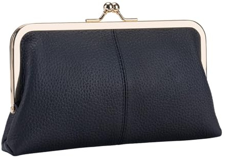 Baoblaze Clutch für Damen, Geburtstagsgeschenk, tragbare Geldbörse, Abendtasche für formelle Arbeit, Schwarz