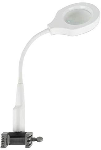 UHCPVHQQQ Magnifier Glasses led Light Reading loupe Hobby Newspaper Desk Table lamp Books Hands Free Stand Headband Lighted Handheld Attachment for 3D Cell Screen Full Page Small enlarge