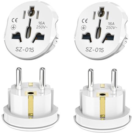 VIEVRE Europa, Universaladapter für Europa, USA, UK, Thailand, Schweiz, China, Italien