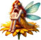 x4 Yellow Fairy Flower Vinyl Stickers Cover Marks Non Transparent Waterproof Floral Art Decals 1@ 20cm tall ideal for toilets or car. 3@ 7cm tall ideal for Phone case, Cups & Wine Glass (Fairy yellow)