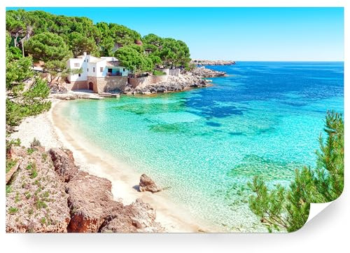 Fototapete Vlies - Vliestapete Tapete Wandtapete Motivtapeten Vliestapeten Wohnzimmer Schlafzimmer Bildtapete Der paradiesische Strand Cala Gat auf Mallorca 368 x 254 cm