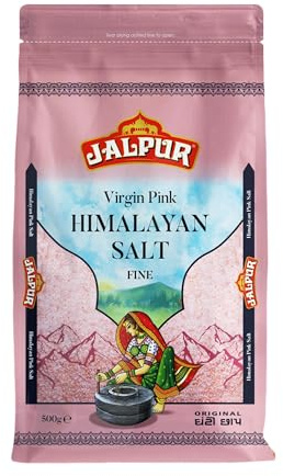 Jalpur Miller’s Virgin Pink Himalayan Salt 500g | Natural Himalayan Rock Salt | Finely Ground Pink Salt for Everyday Cooking, Seasoning, Table Use, Finishing & Bath Soaks
