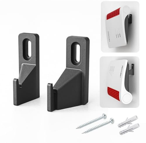 NewGround Designs Supporto da parete per Fritzbox - Modelli 4040, 4050, 4690, 5530, 5590, 6660, 6670, 6850, 6890, 7510, 7530, 7590, 7682, 7690 - Fritz Box con materiale di montaggio, Made in Germany