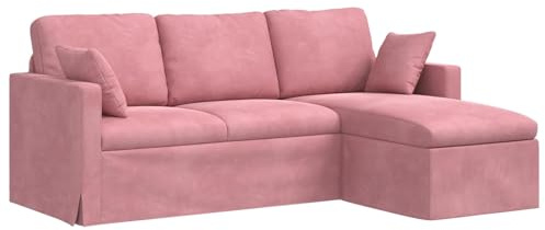 vidaXL Sofa Rosa 198 x 134 x 80 cm Samt