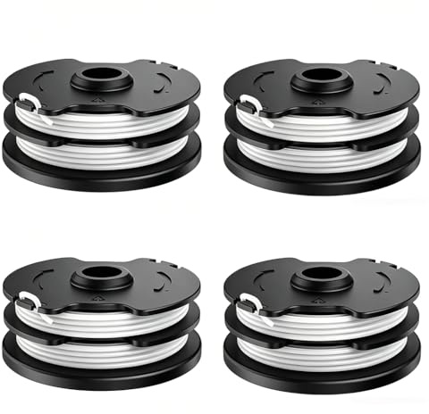 4 Bobine Fil de Rechange pour Parkside LIDL PRTA 20-Li PRT 550 PRT 300 | A1 B2 C3 Bobines Coupe Bordure 10m x 1.65mm Bobine sans Fil pour Parkside Débroussailleuse Coupe-bordures
