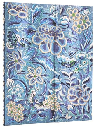 Blue Willow (Celebrate Hanfu) Ultra Lined Hardcover Journal (Wrap Closure)