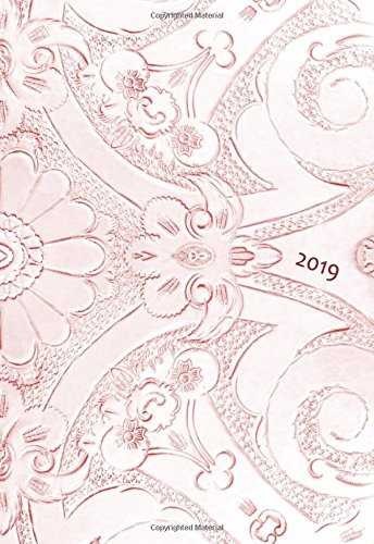 Mini Kalender 2019 - Bronze Ornament - ca. A6, 1 Woche pro Seite