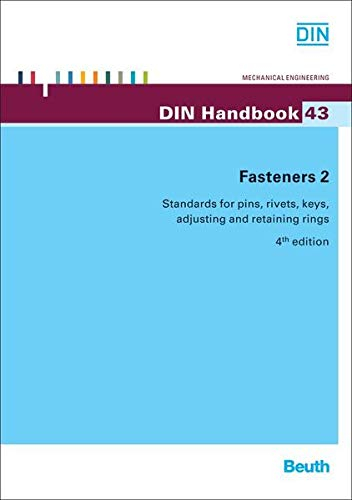Fasteners 2: Standards for pins, rivets, keys, adjusting and retaining rings (DIN_Handbook)