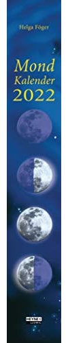 Mondkalender 2022: Wand-Streifenkalender 11,0 x 70,0 cm