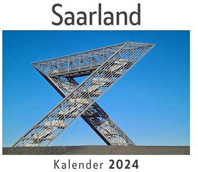 Saarland (Wandkalender 2024, Kalender DIN A4 quer, Monatskalender im Querformat mit Kalendarium, Das perfekte Geschenk)