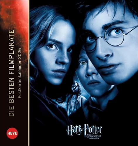 Harry Potter Filmplakate Postkartenkalender 2026: Die tollsten Plakate der Filmreihe in einem Kalender im Postkartenformat. Ideal zum Sammeln oder Verschicken!