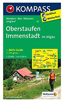 Oberstaufen - Immenstadt im Allgäu: Wanderkarte mit Aktiv Guide, Radwegen, Skitouren und Loipen. GPS-genau.1:25000 (KOMPASS Wanderkarte, Band 2)