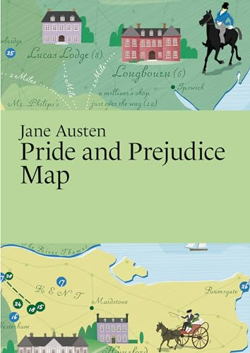 Jane Austen: Pride and Prejudice Map (Paris Grafik's Literary Maps)