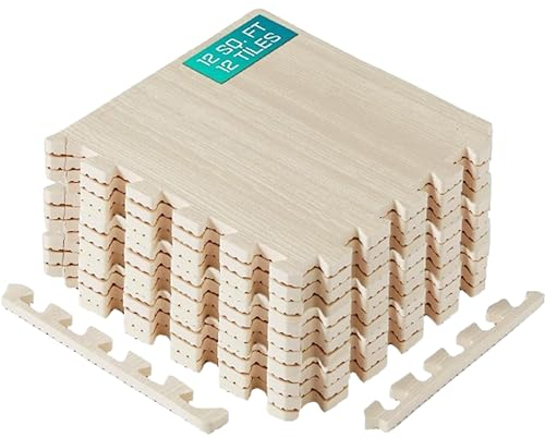 Yes4All 30x30 cm hasta 3.3 m² Set 12/16/36 Baldosas de Espuma EVA, Estera de Gimnasio y de Enclavamiento para Suelo de Garaje, Piscina al Aire Libre y Bañera de Hidromasaje