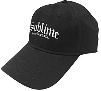 Sublime Baseball Cap Long Beach CA Logo Nue offiziell Schwarz Strapback
